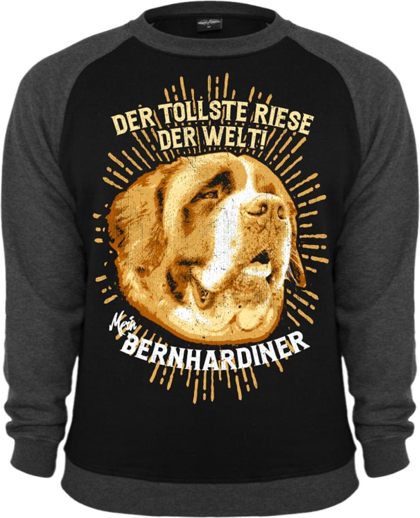 Herren Sweatshirt Bernhardiner - Tollster Riese der Welt