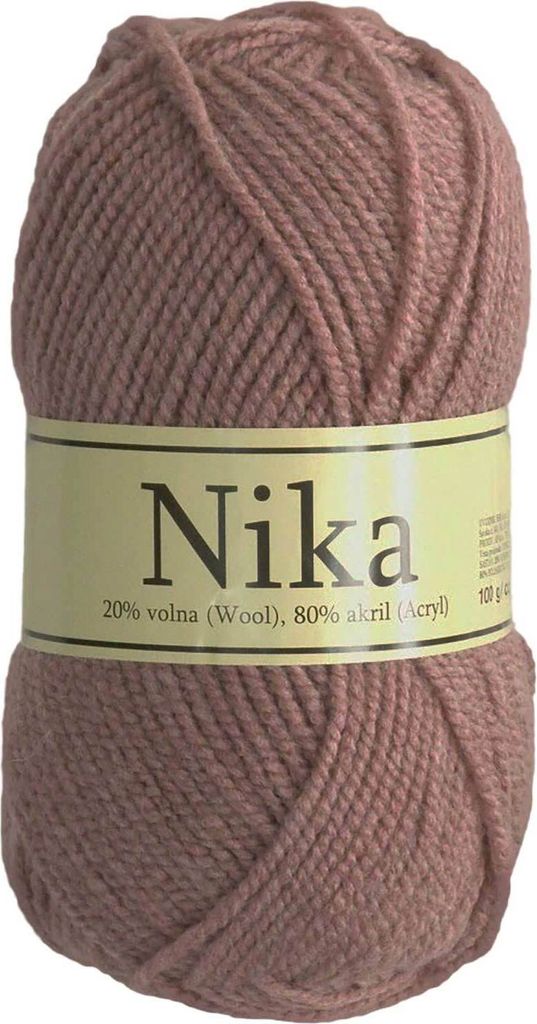 100g Strickgarn Nika mit 20% Wollanteil Strickwolle Farbauswahl, Farbe:5588 altrose