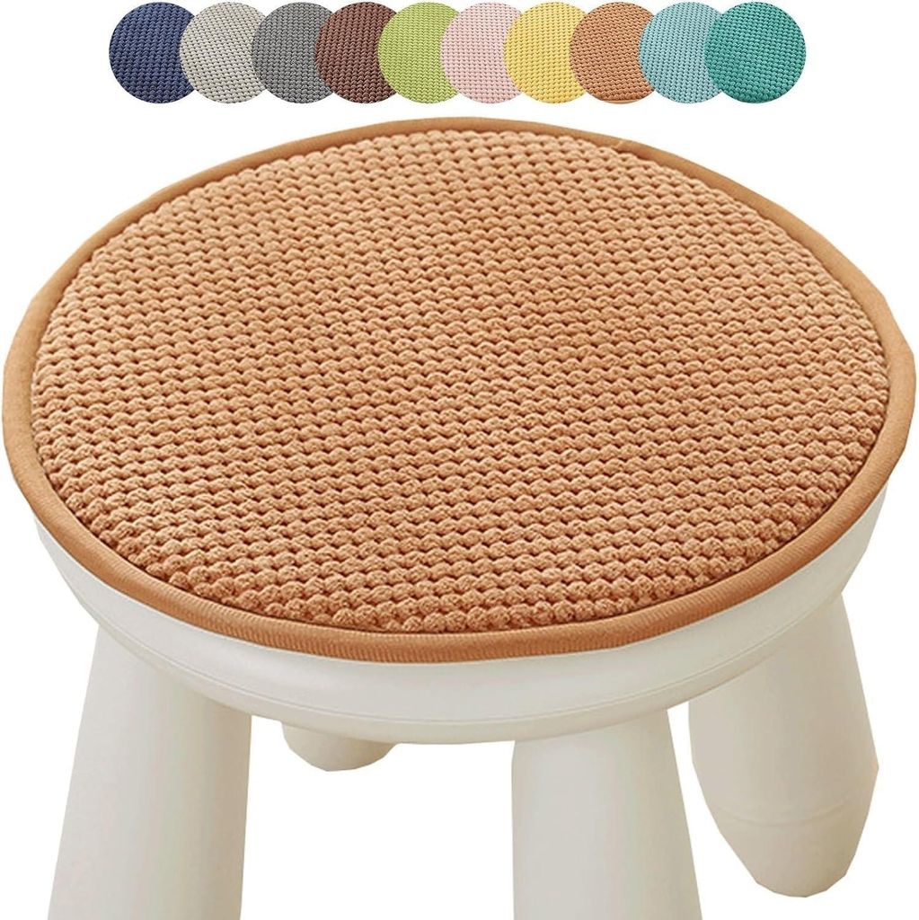 Rundes Barhockerkissen D3, Ø35 cm, rutschfest, für den Innen- und Außenbereich