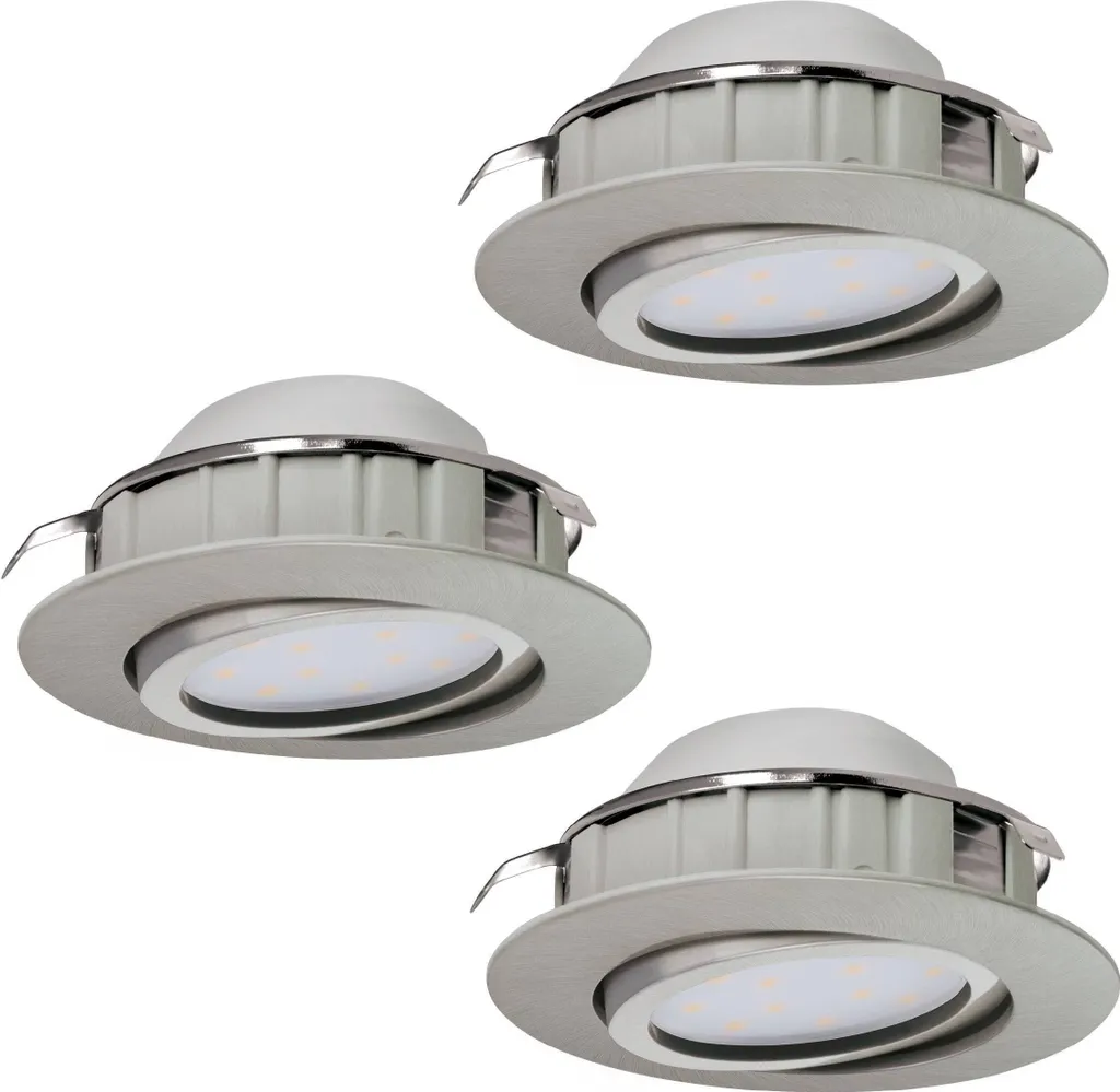 Illuminazione LED Pineda Eglo: set 3 faretti rotondi design chic