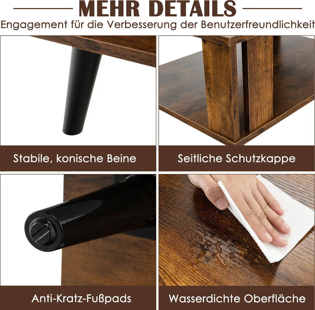 Table basse compacte industrielle pour gagner de la place dans le salon - 5