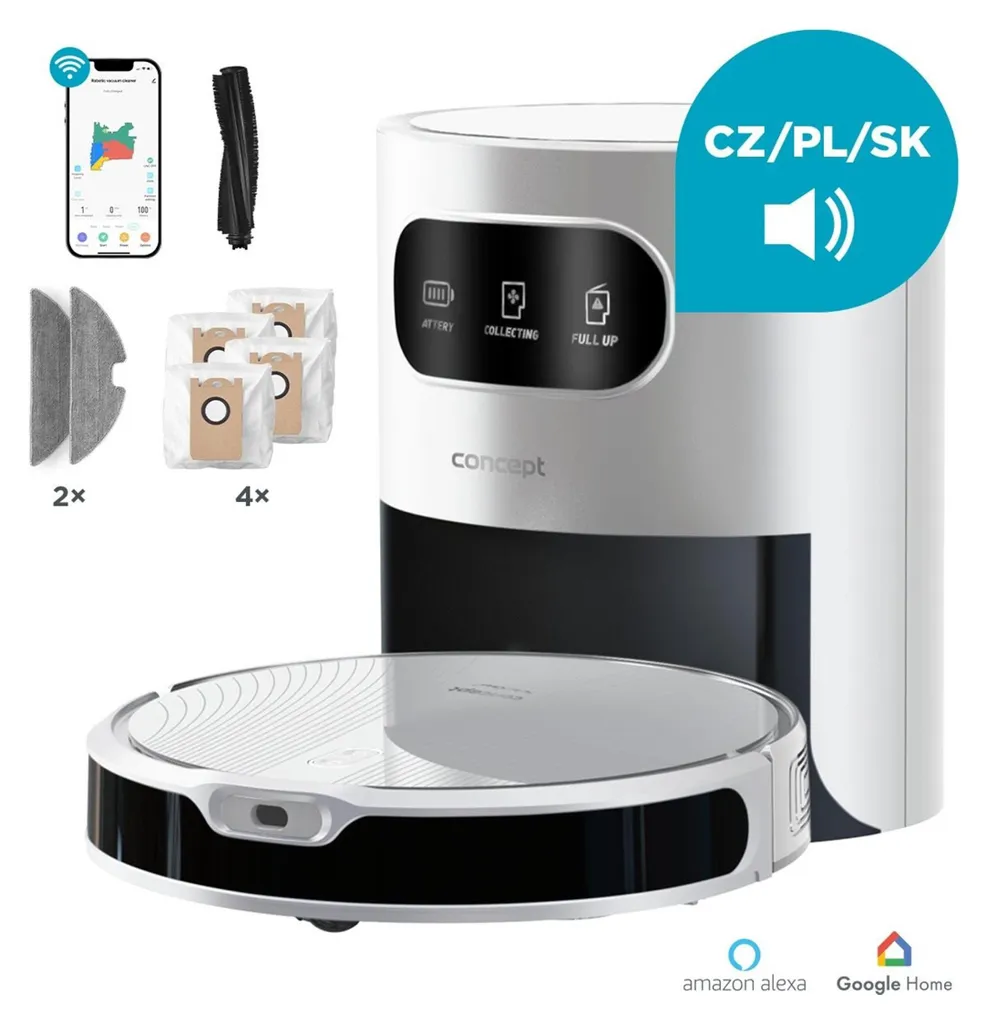 Aspirateur Robot Concept VR3350 pour Maison Propre sans Effort Laser