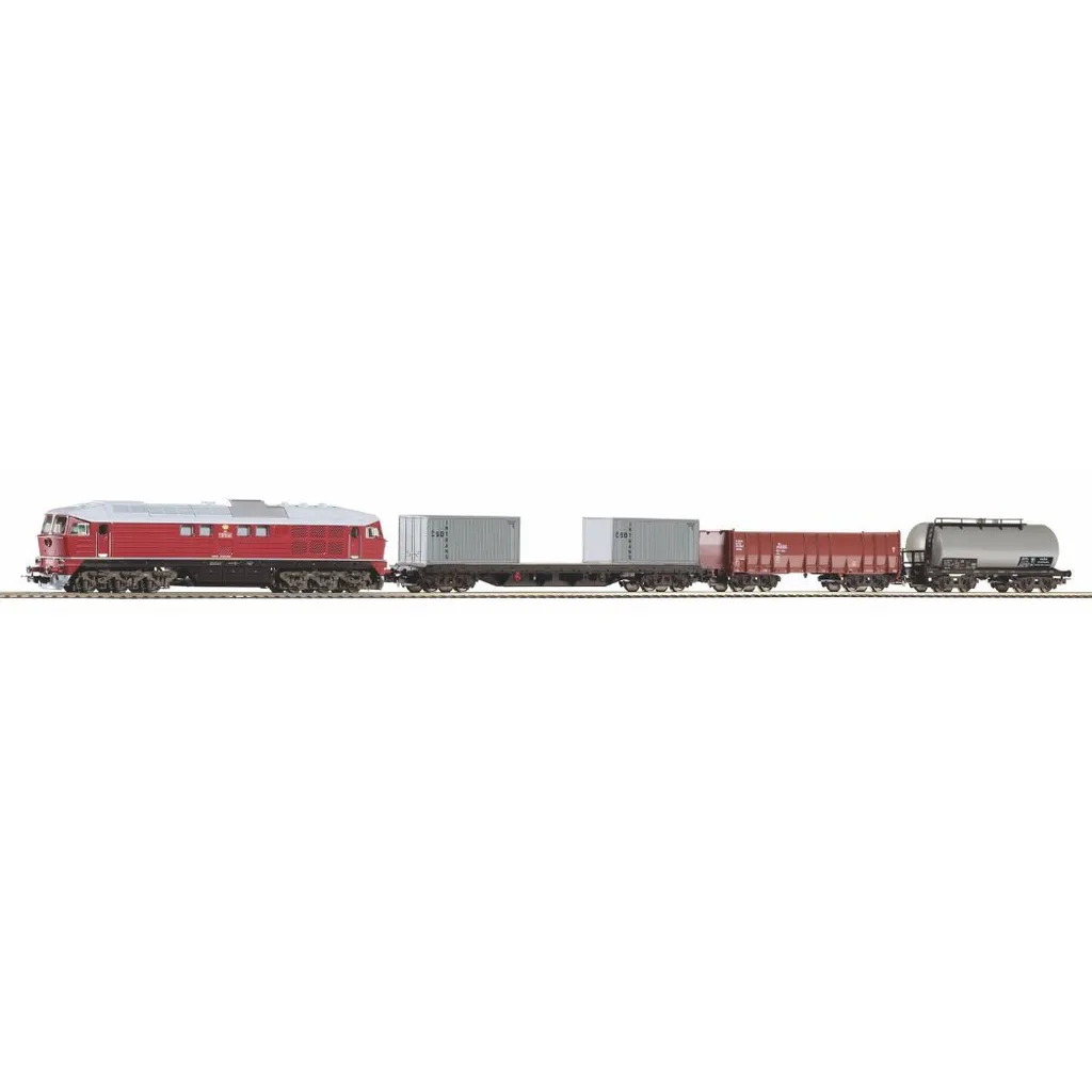 Train de marchandises Piko BR 130 CSD IV coffret complet avec rails