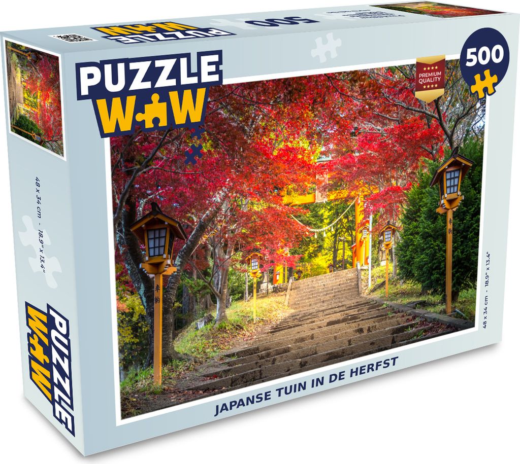 MuchoWow Puzzle 500 Teile Japanischer Garten im Herbst - 500 Teile - Kinder - Selberbauen - Puzzlespiele