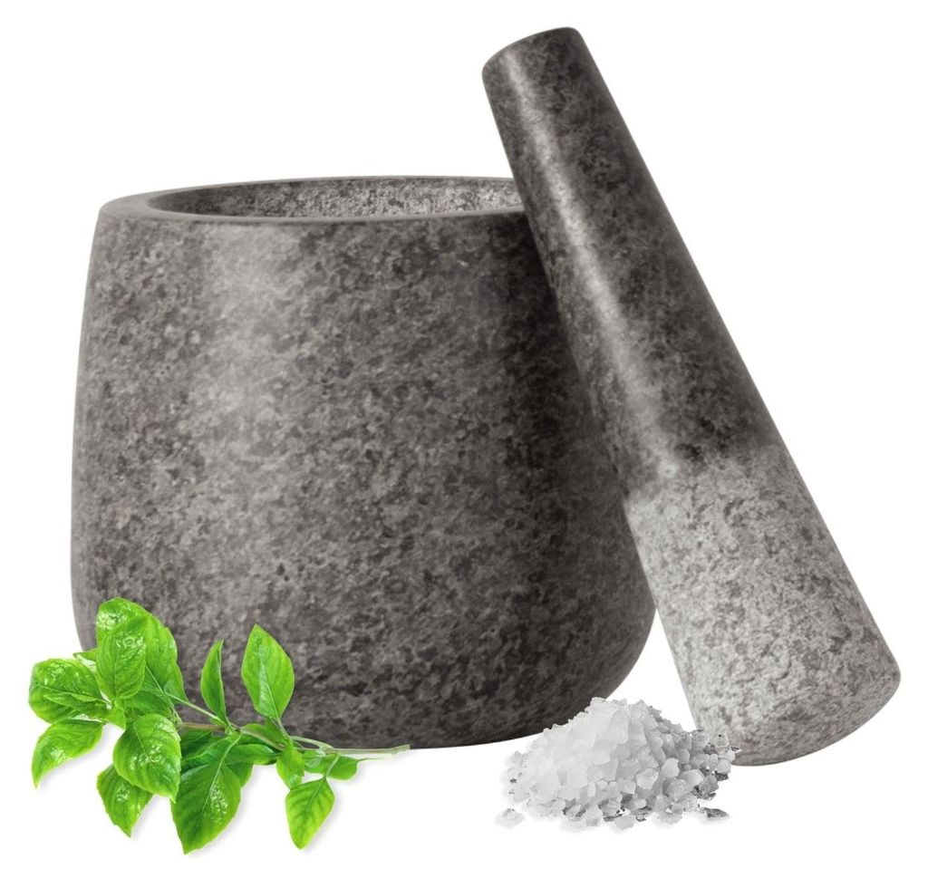 JADE TEMPLE 17172. Set met stenen vijzel en stamper, Productafbeelding 