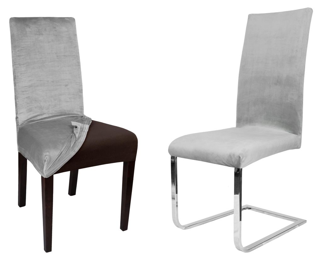 Beautex Lea Stuhlhussen Sets, Samt Mikrofaser Stuhlbezug, Produktbild 