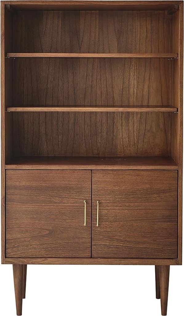 Bücherregal Mindi Walnuss Finish 85 cm modern
