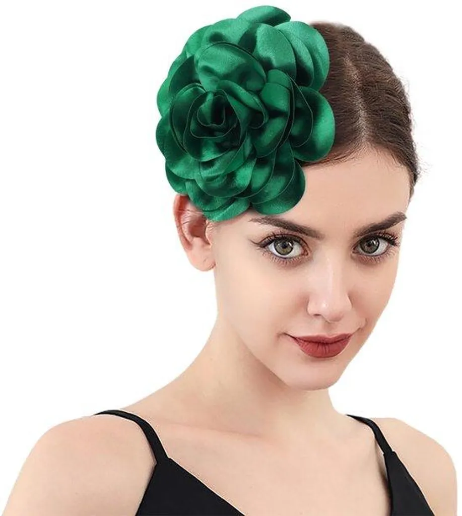 Barrettes fleurs anti-glisse pour coiffure de fête, roses élégantes