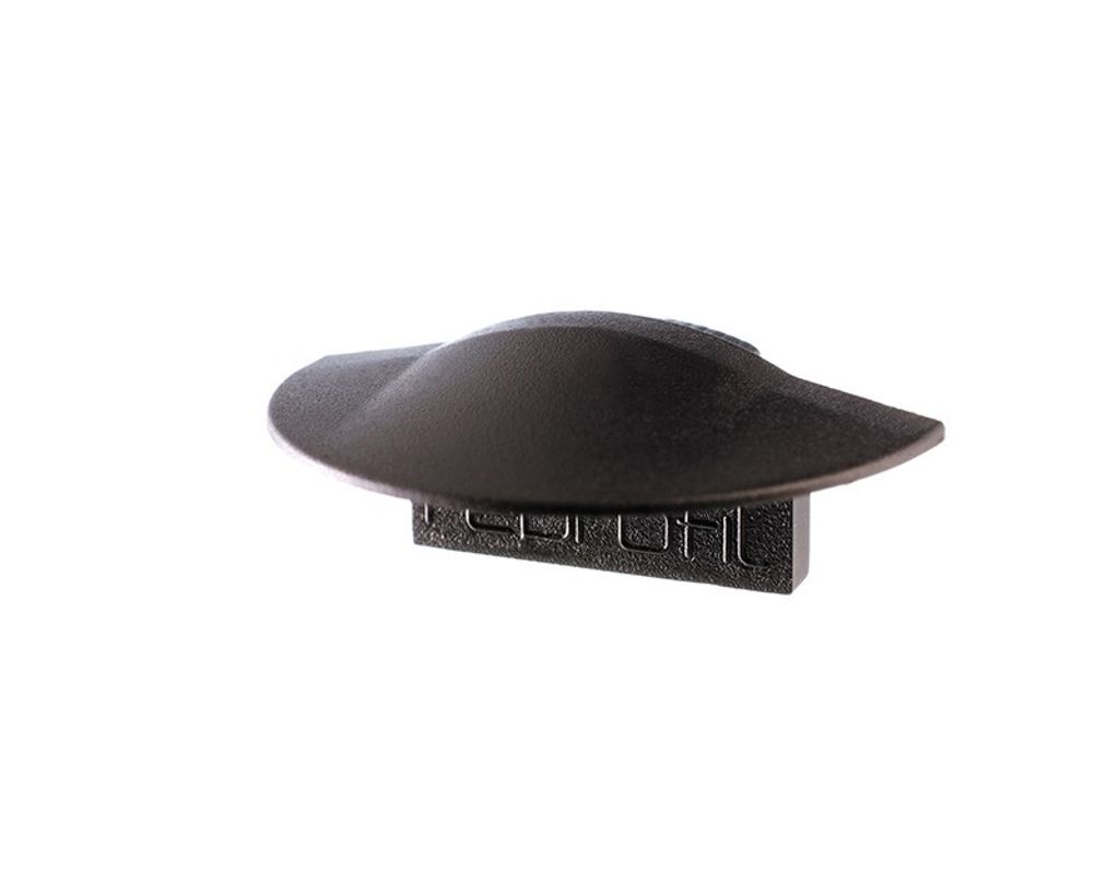 Deko-Light Profil Endkappe - Endkappe F-ET-01-08, Set 2 Stk, Kappe, Schwarz, Kunststoff, Deko-Light, 1 g, 23 mm