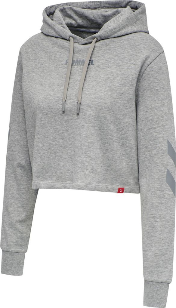 Hummel Hmllegacy Woman Cropped Hoodie, GREY MELANGE, XS, Damen