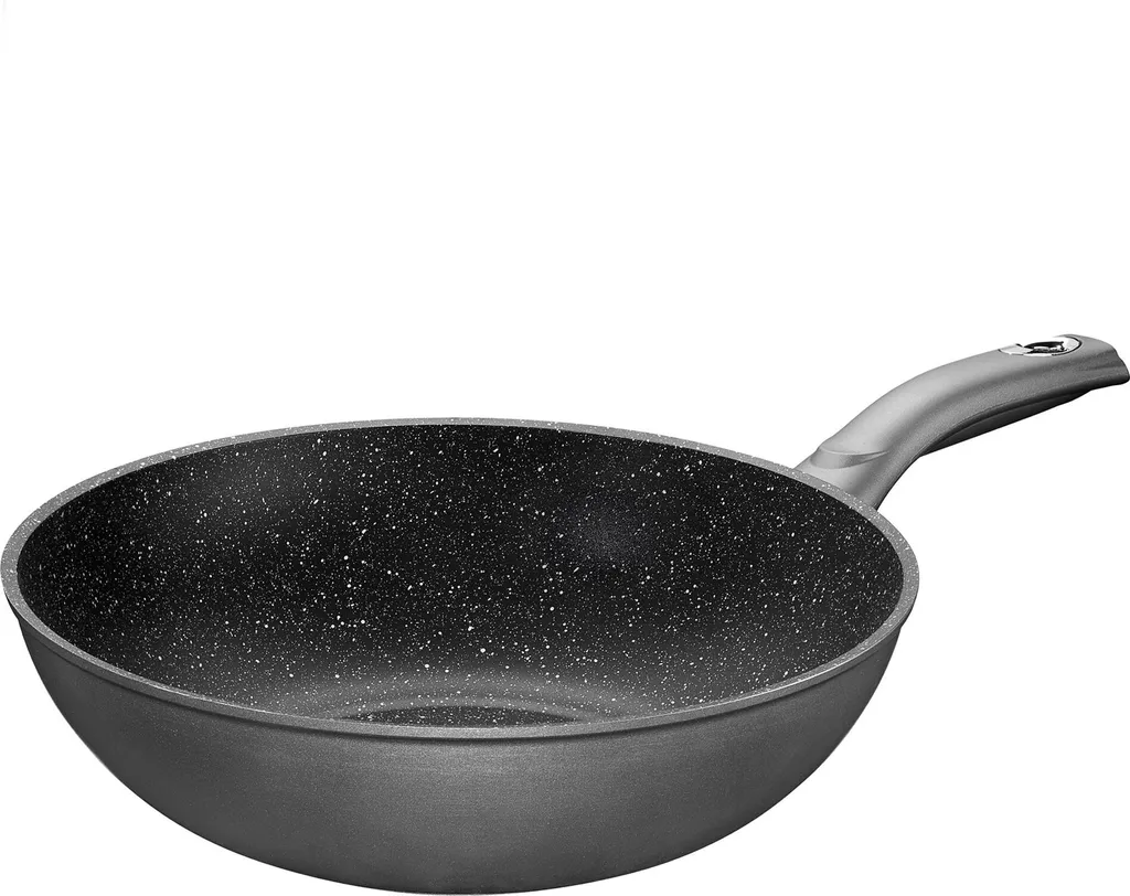 Wok STONELINE® 30cm Alluminio Pressofuso Grigio - Prestazioni Top Cucina