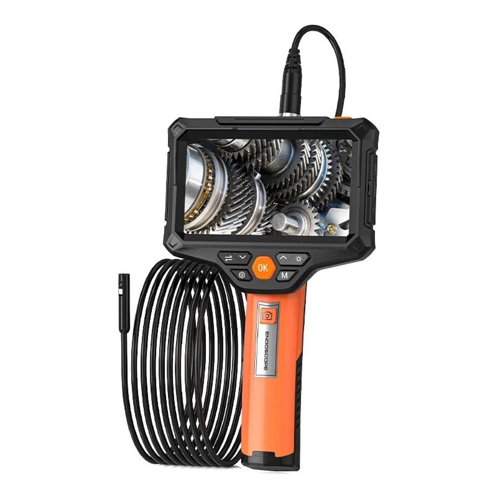 Inskam G51 Endoskop mit 5" Display, 8mm Sonde, 1080p, Dreifachkamera, 10m Kabel