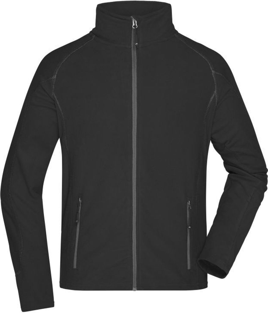 Leichte Outdoor-Fleecejacke black/carbon, Gr. M