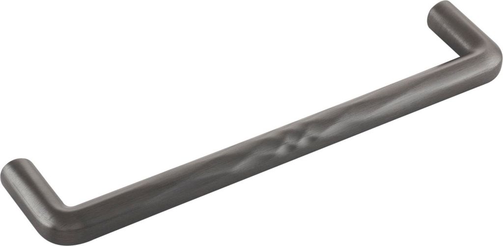 Furnipart Möbelgriff Shuffle LA160 - Designer Griff für Möbel - abgerundet mit verzierung, Zinkdruckguss anthrazit gebürstet