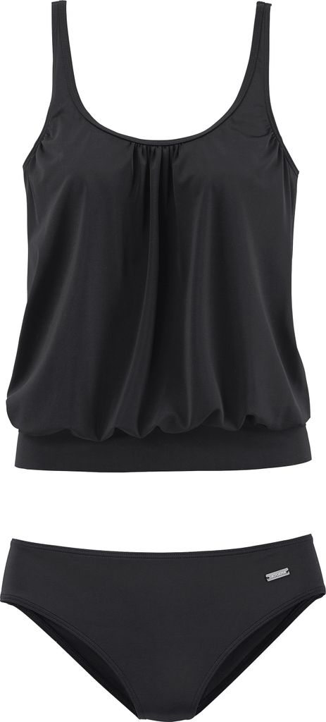 LASCANA Oversize-Tankini schwarz Größe 44 Produktbild 