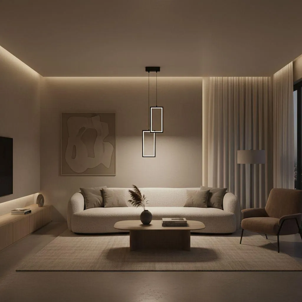 Lampadario Toolight LHJ085-2CP Black: Sospensione LED Moderna e Minimal