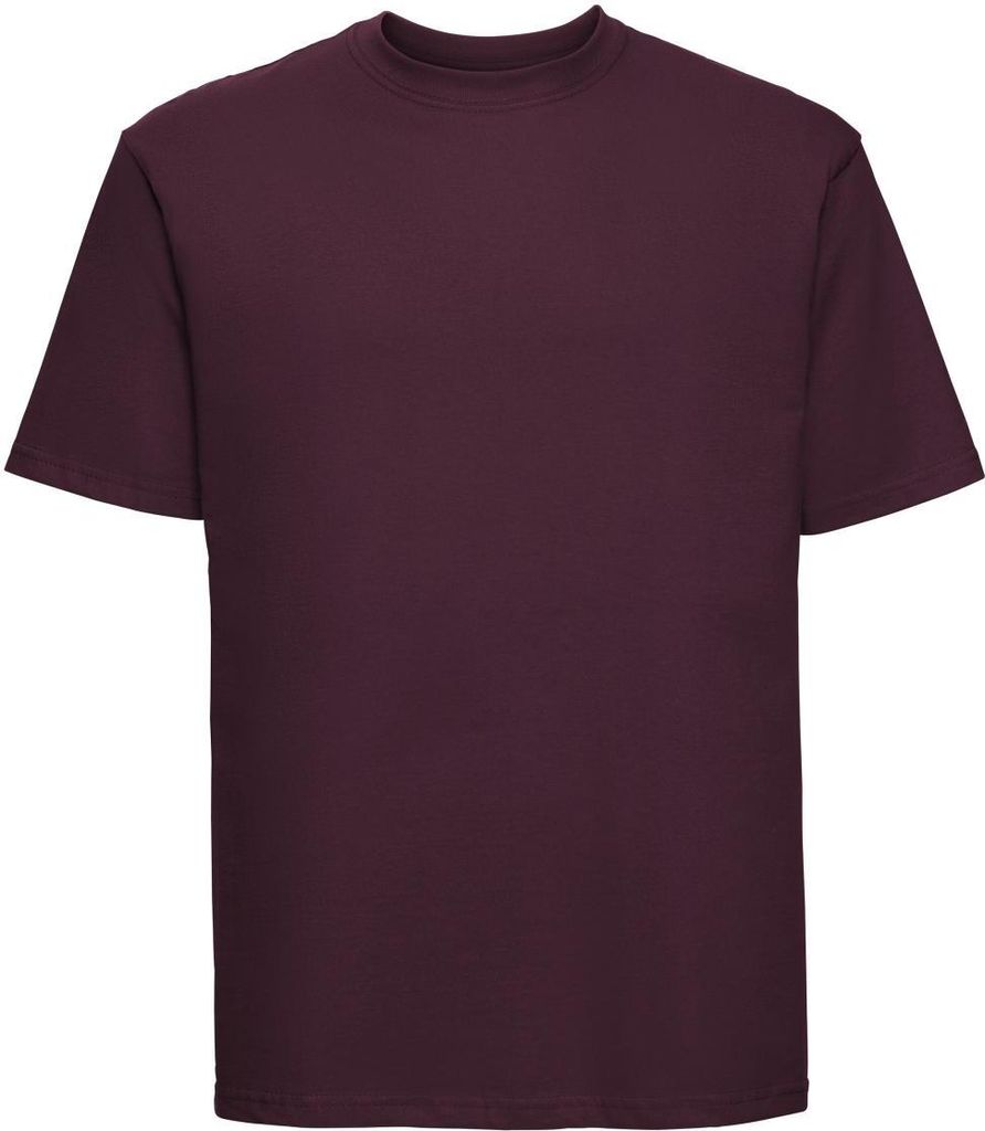 Russell R-180M-0 | Silver Label Herren T-Shirt - Farbe: Burgundy - Größe: XL