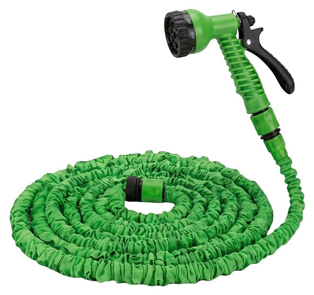 Avizar, Dehnbarer Gartenschlauch 15m mit Spritzpistole, Produktbild 