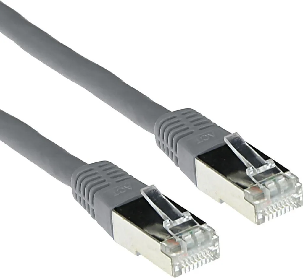 ACT 5.00m Cat6a SSTP PiMF 5m Cat6a S/FTP (S-STP) Grau Netzwerkkabel (IB4005)