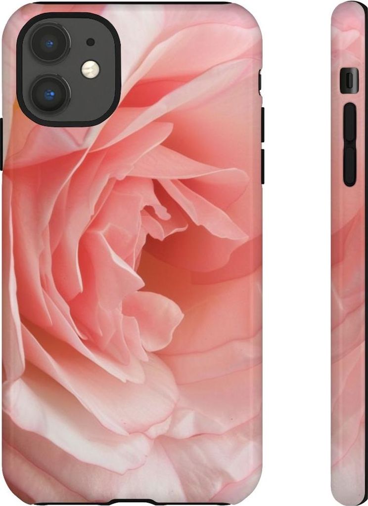 Zarte Rosenblüte in Nahaufnahme – Hülle Kompatibel mit iPhone 11