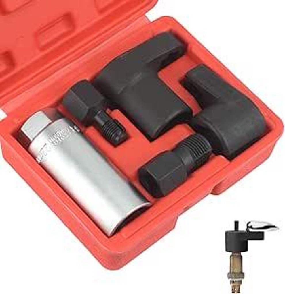Lambda-Sonde Steckschlüssel-Set 3-teilig, 22 mm Sechskant, M12 x 1,25 Gewinde-Reparatur für Auto