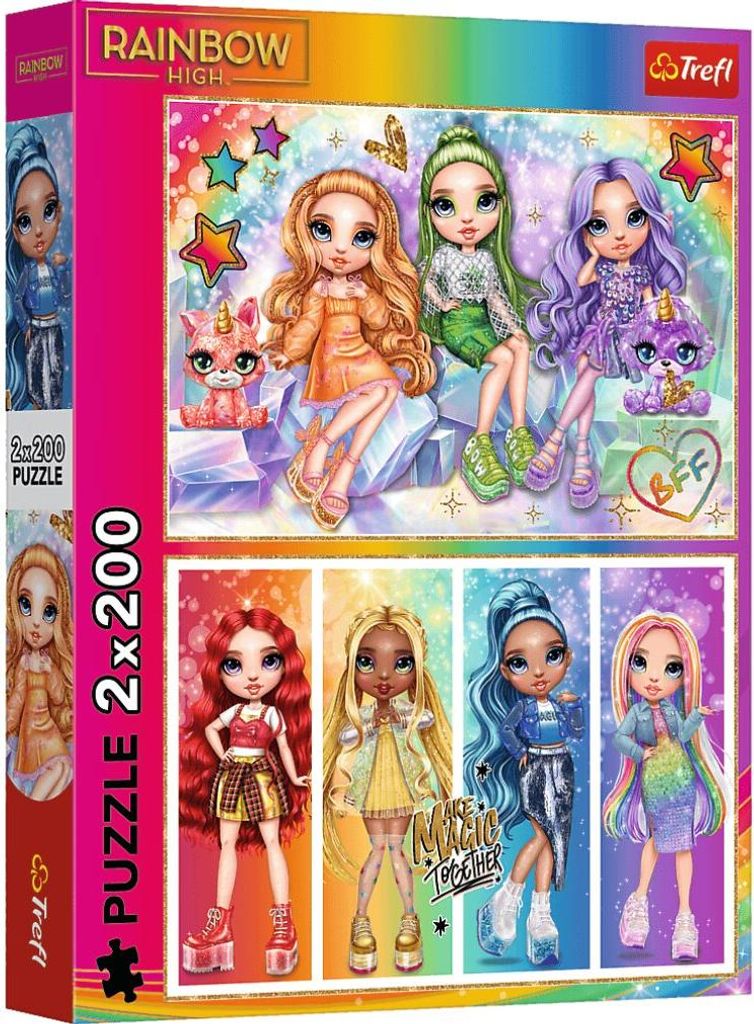 TREFL Puzzle Rainbow High 2x200 dks