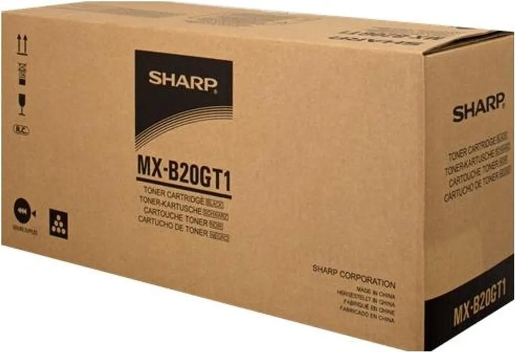 Toner noir MX-B20GT1 Sharp pour photocopieur et imprimante laser