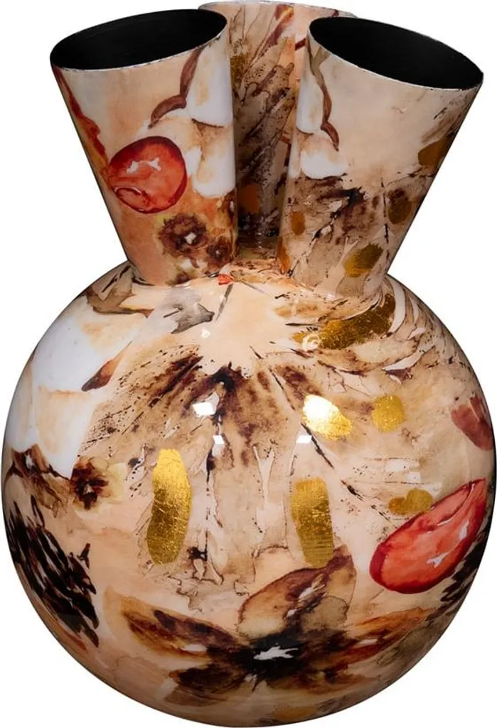 Collection TS - Vase Tulpe Coton crème 24x37 cm - Objet déco design