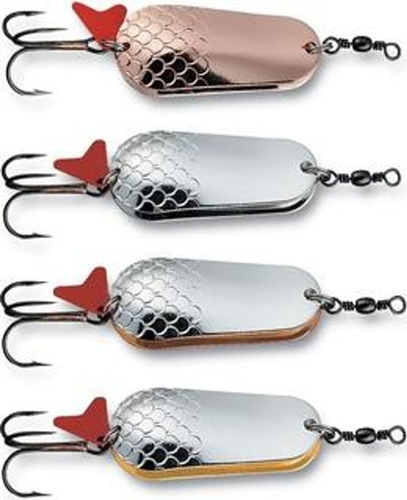 DAM Effzett Twin Spoon Argento/Oro 10 cm 60 g Esca Immagine del prodotto 