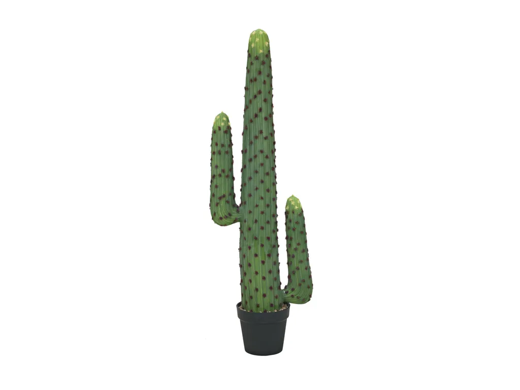 Plante Artificielle Cactus Mexicain 117cm en Plastique Vert Réaliste