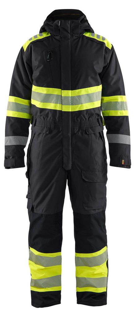 Blakläder High Vis Winter Overall 6720, Farbe:Schwarz/High Vis Gelb, Größe:L