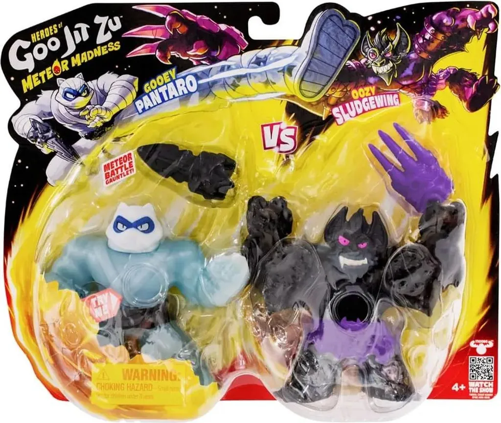 Duo de Héros Goo Jit Zu Meteor Madness Pantaro vs Sludgewing Super Étirables