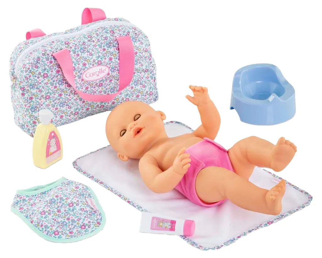 Set de Fleurs Corolle Accessoires de Couche pour Poupée Bébé 36cm
