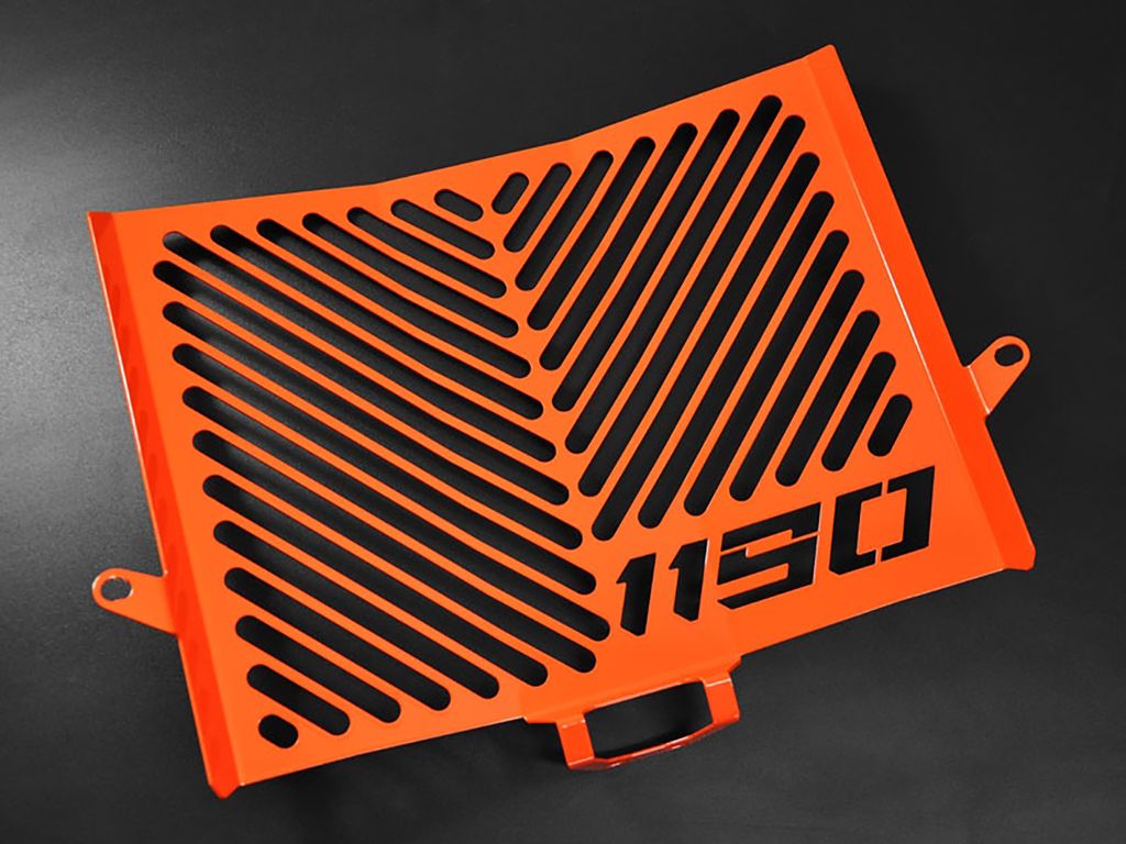 ZIEGER Kühlerabdeckung kompatibel mit KTM 1190 Adventure | R Design Logo orange