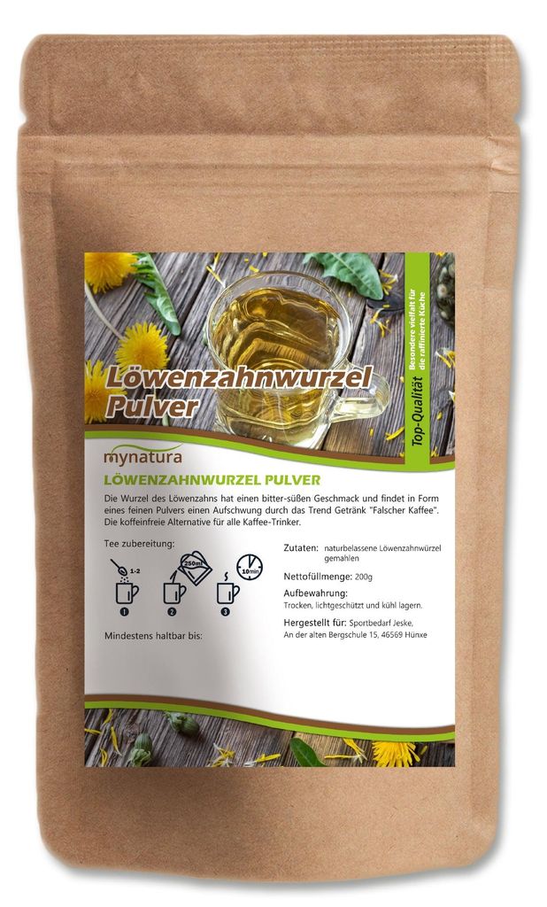 Mynatura  Löwenzahnpulver – ab 200g - 1 Beutel Produktbild 