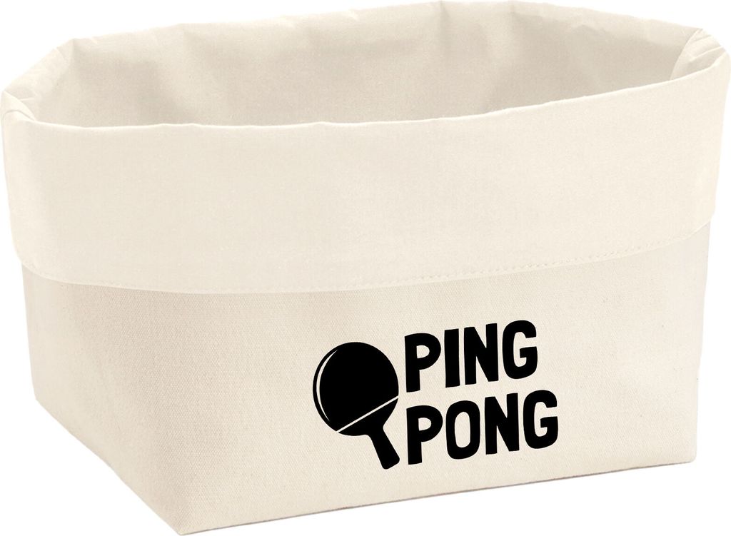 Huuraa Organizer Ping Pong Tischtennis 8 Liter Large Canvas Baumwolle Utensilo Geschenkidee