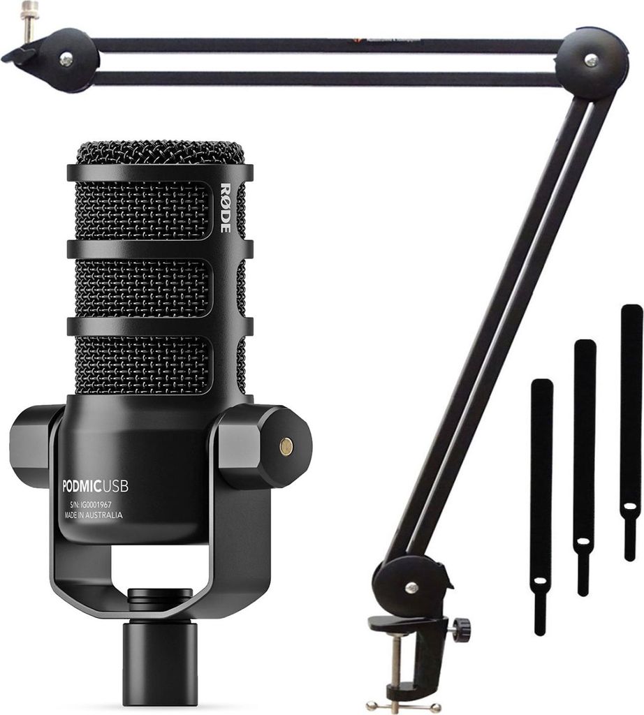Mikrofon Rode Podmic USB XLR s ramenem Black Obrázek produktu 