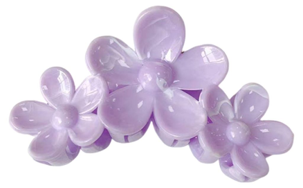 Haarspange mit dreidimensionalem Blumendesign, großer Haifischclip für Duttfrisuren, halb hochgestecktes Haar, Haarspange für den Hinterkopf, Ha...