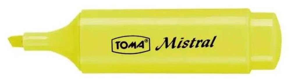 Textmarker Mistral Pastell Gelb (10 Stück) TOMA