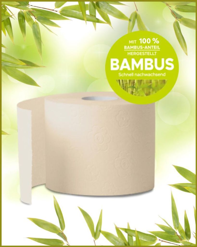 oecolife Toilettenpapier Bambus, 3-lagig, 27 Rollen, 250