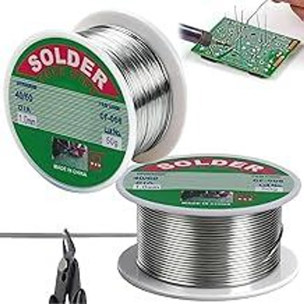 Stagno per Saldatura Elettronica 1mm 100g con Piombo e Flussante