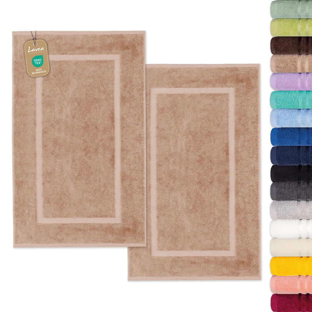 Zestaw 2 sztuk mat do łazienki Lavea®, 50x80 cm, dywanik Zdjęcie produktu 