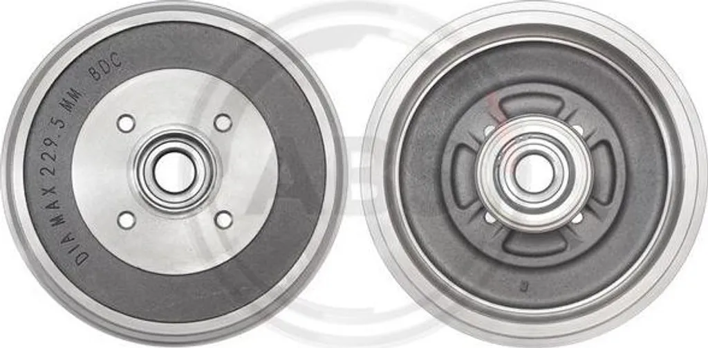 Tambour de frein A.B.S. 2758-SC pour Logan - Réf OE 6001548985