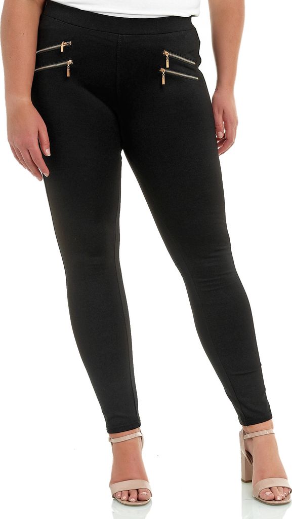 Elara Miss Anna Damen Stretch Hose Skinny Jegging A11/A55 Black 44 (2XL)