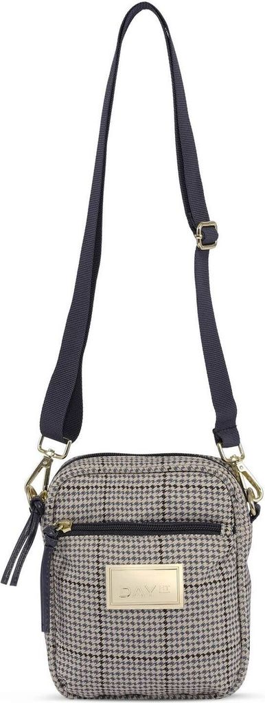 DAY ET Umhängetasche Day GW Check Crossbody Bag Blue Nights beige mehrfarbig
