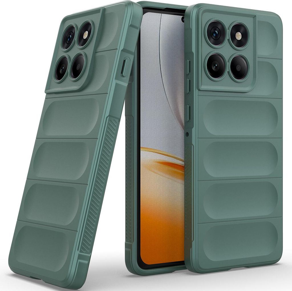 Handyhülle für Motorola Edge 60 Pro Weich TPU Silikon Stossfest Anti-rutsch Hülle Grün