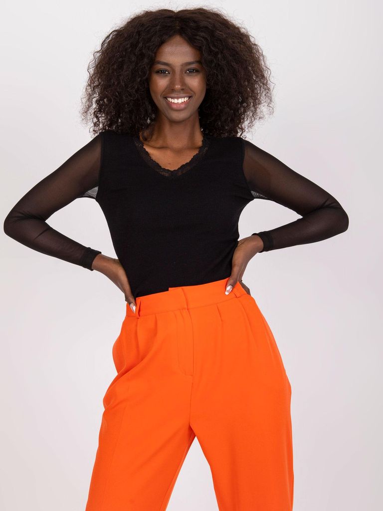 Rue Paris Damenbluse Zayn schwarz S