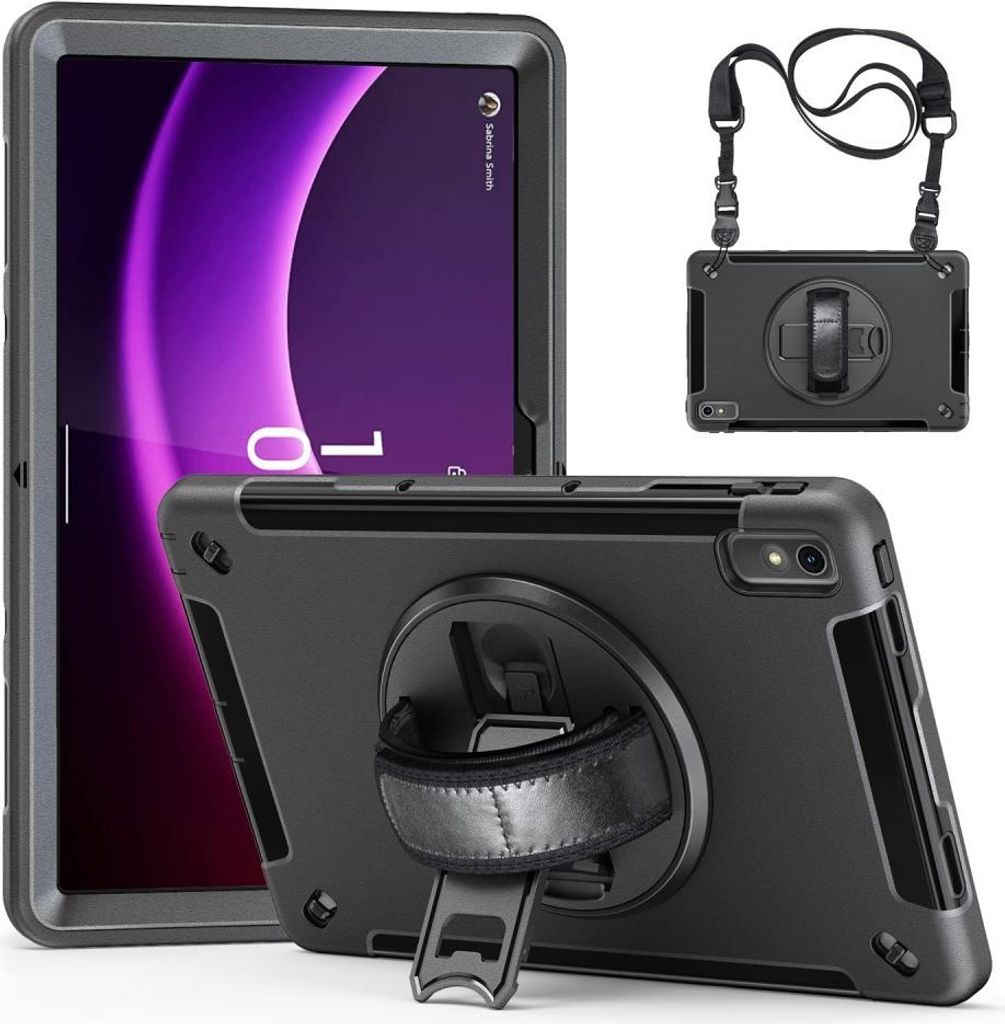 Lenovo Tab P11 Gen 2 Hülle - Heavy Duty Case mit Schultergürtel - Schwarz