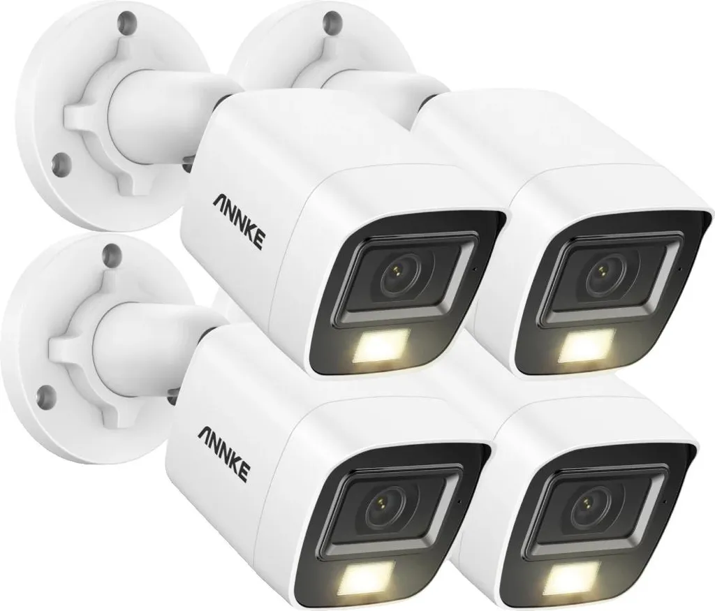 Surveillance Maison et Jardin Caméra 3K IP67 Blanche Objectif de 2,8mm