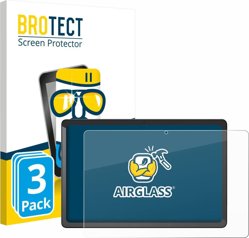 3x BROTECT Schutzglas für Chuwi AuPad Schutzfolie Panzer Folie Glas Display Schutz klar